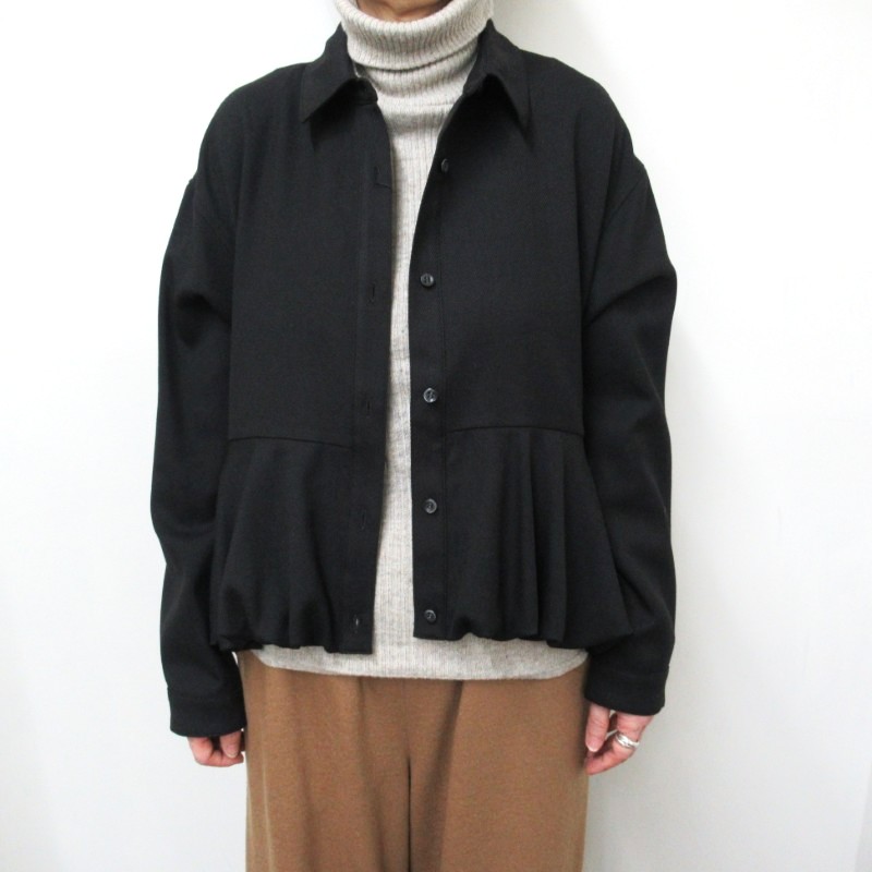 Audrey and john wad 裾ギャザーブラウス /BK190